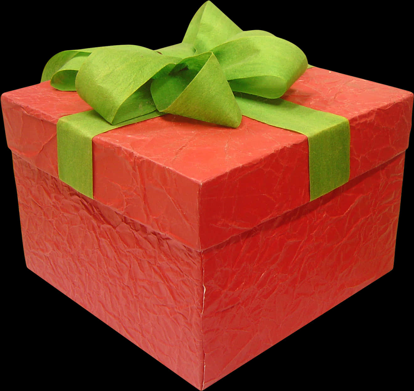 Red Gift Box Green Ribbon