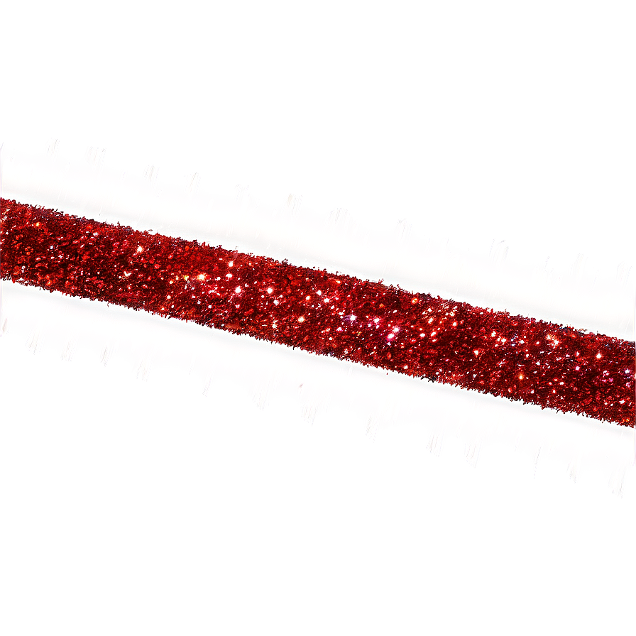 Red Glitter Line Highlight Png 96