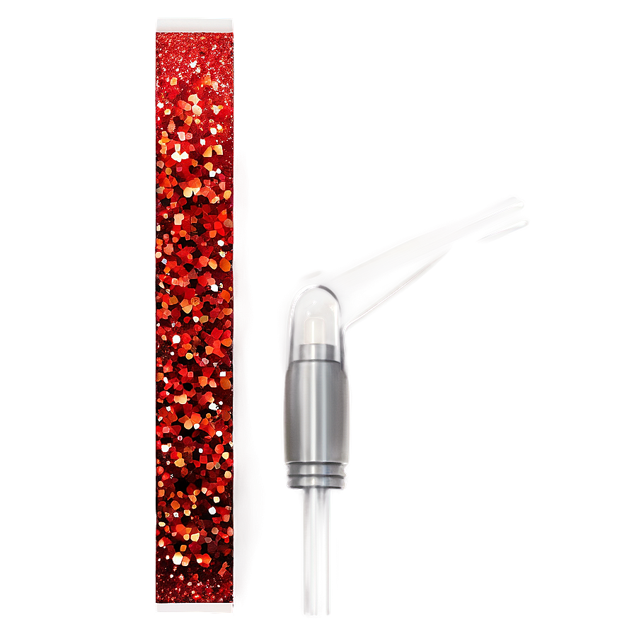 Red Glitter Line Highlight Png Wxp