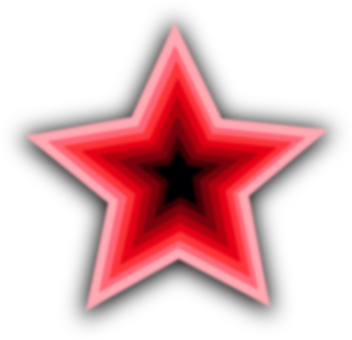 Red Gradient Star Blur Background