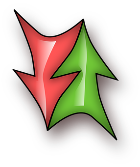 Red Green Arrow Symbol