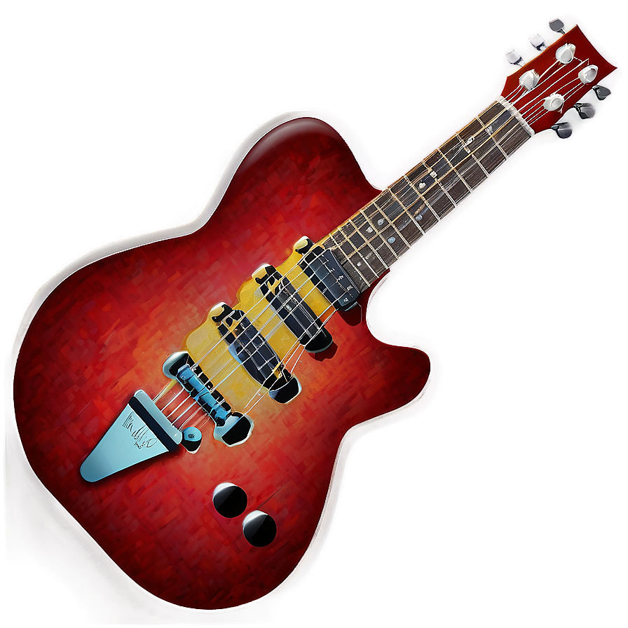 Red Guitar D