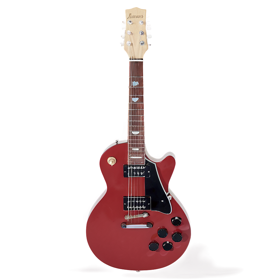 Red Guitar Rock Png Buj