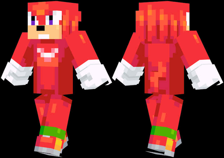 Red Haired Anime Character Minecraft Skin