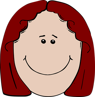 Red Haired Cartoon Face