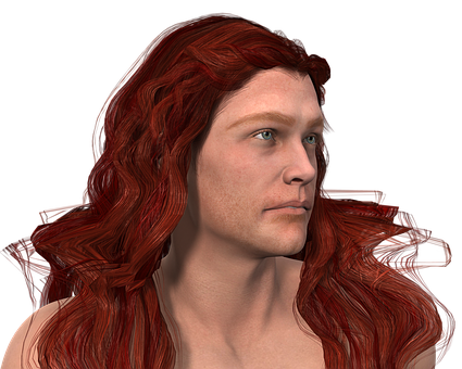 Red Haired Man3 D Portrait