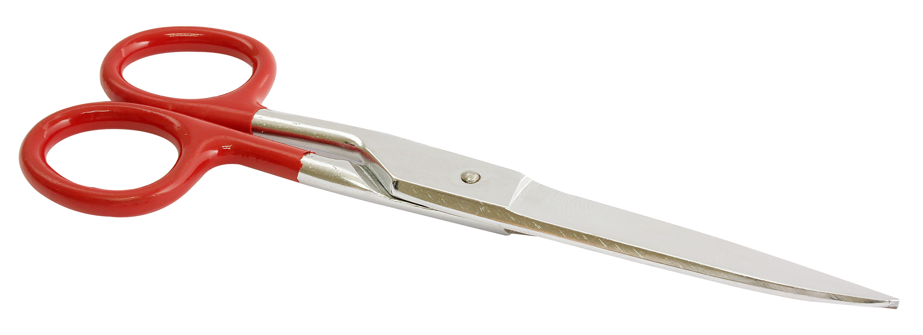 Red Handled Scissors Isolated