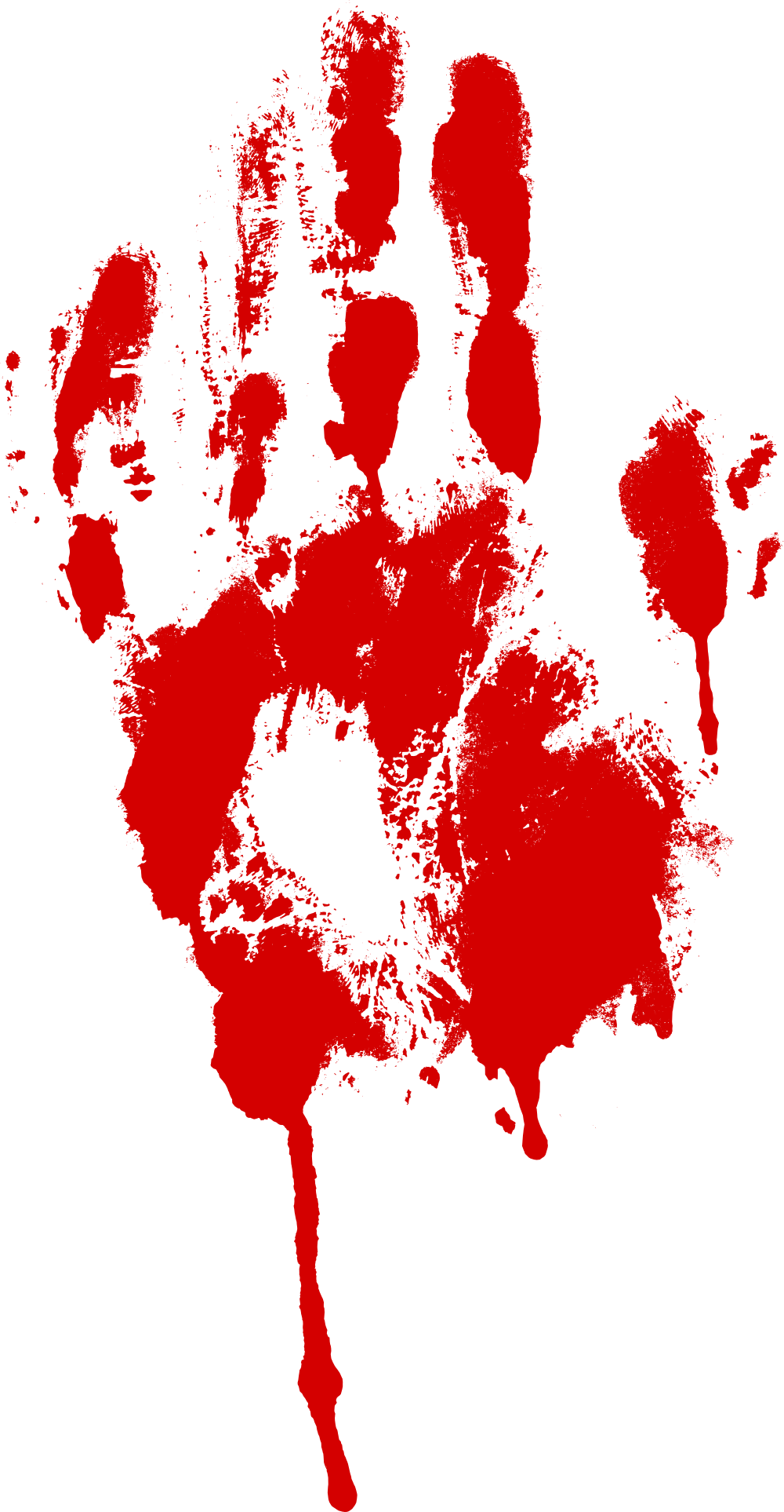 Red Handprint Bloody Stain