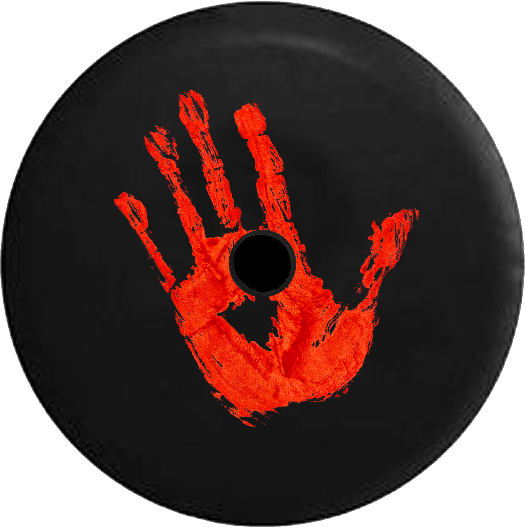 Red Handprint Vinyl Record