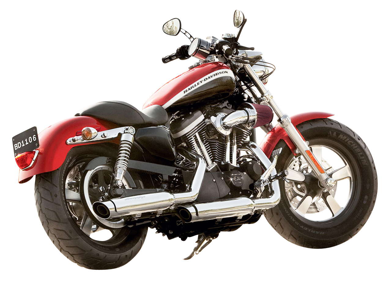 Red Harley Davidson Motorcycle