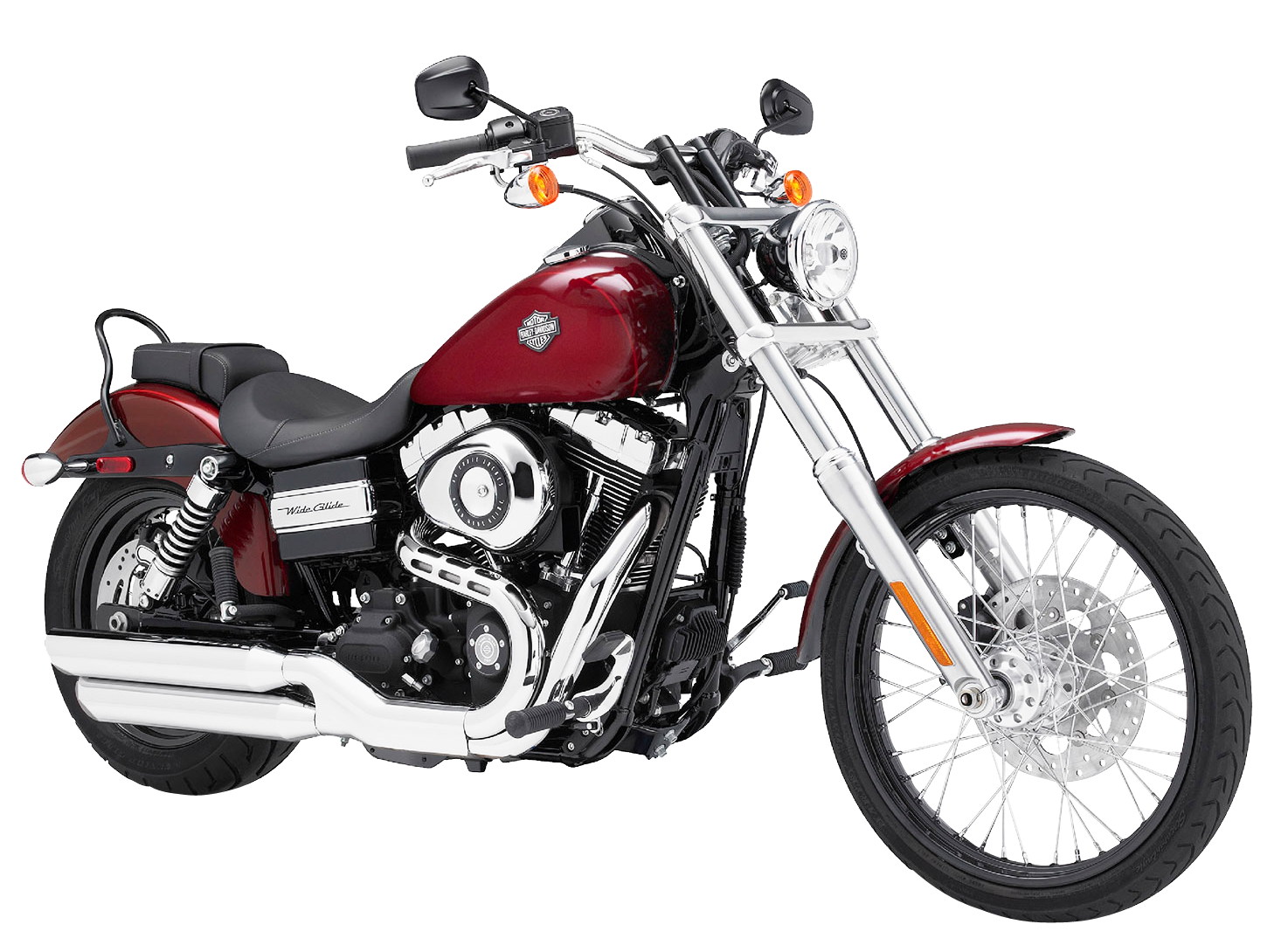 Red Harley Davidson Motorcycle