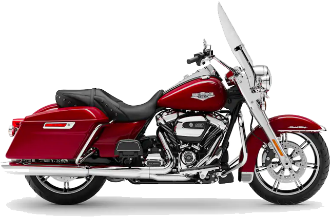 Red Harley Davidson Touring Motorcycle