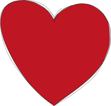 Red Heart Black Background