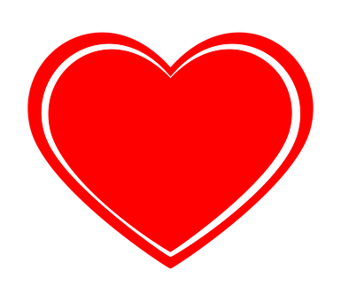 Red Heart Black Background