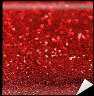 Red Heart Glitter Background