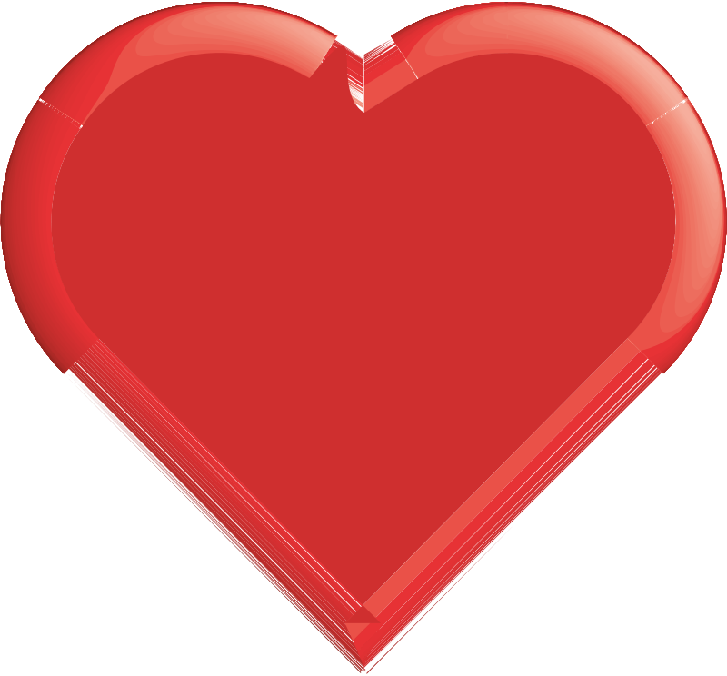 Red Heart Shape Graphic