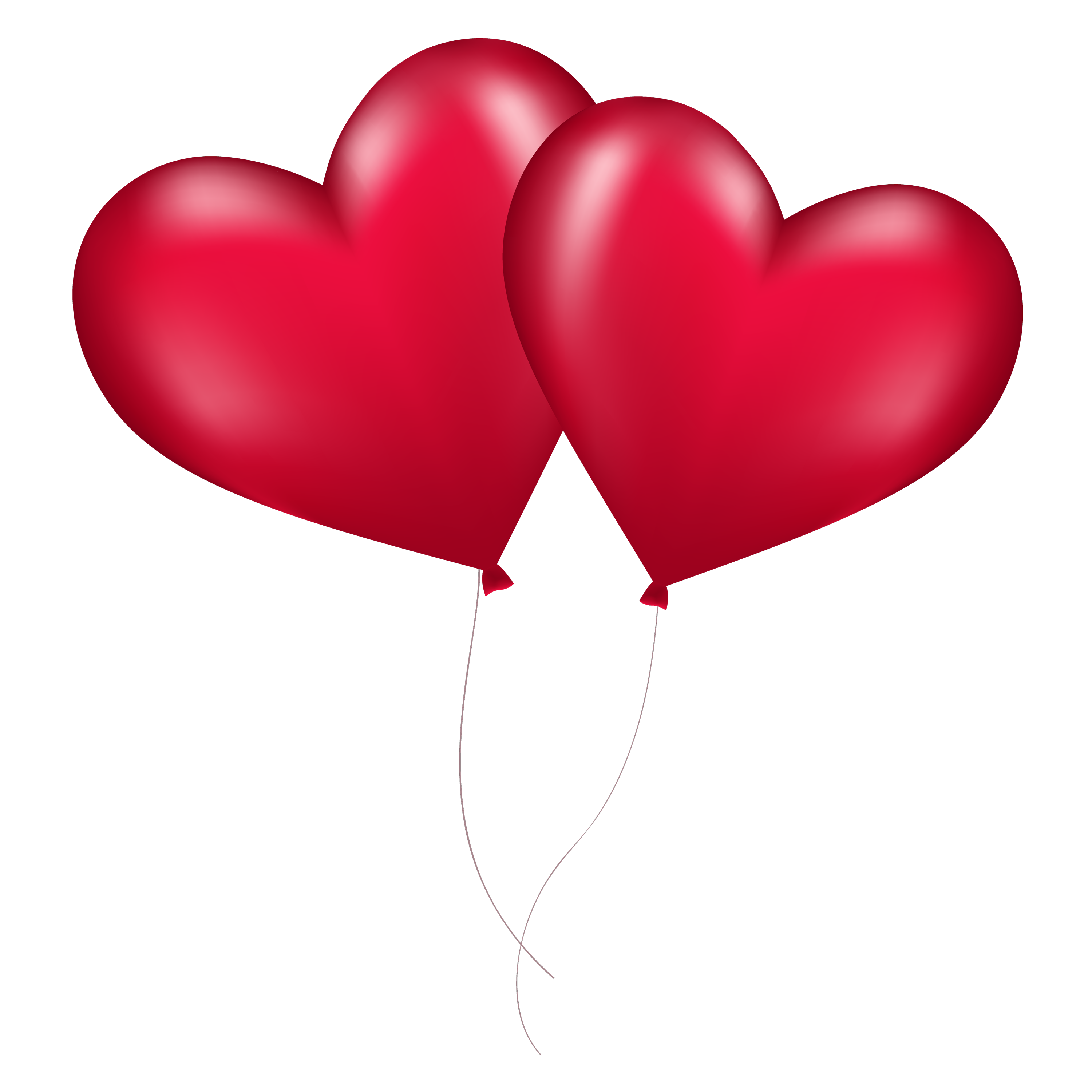 Red Heart Shaped Balloons