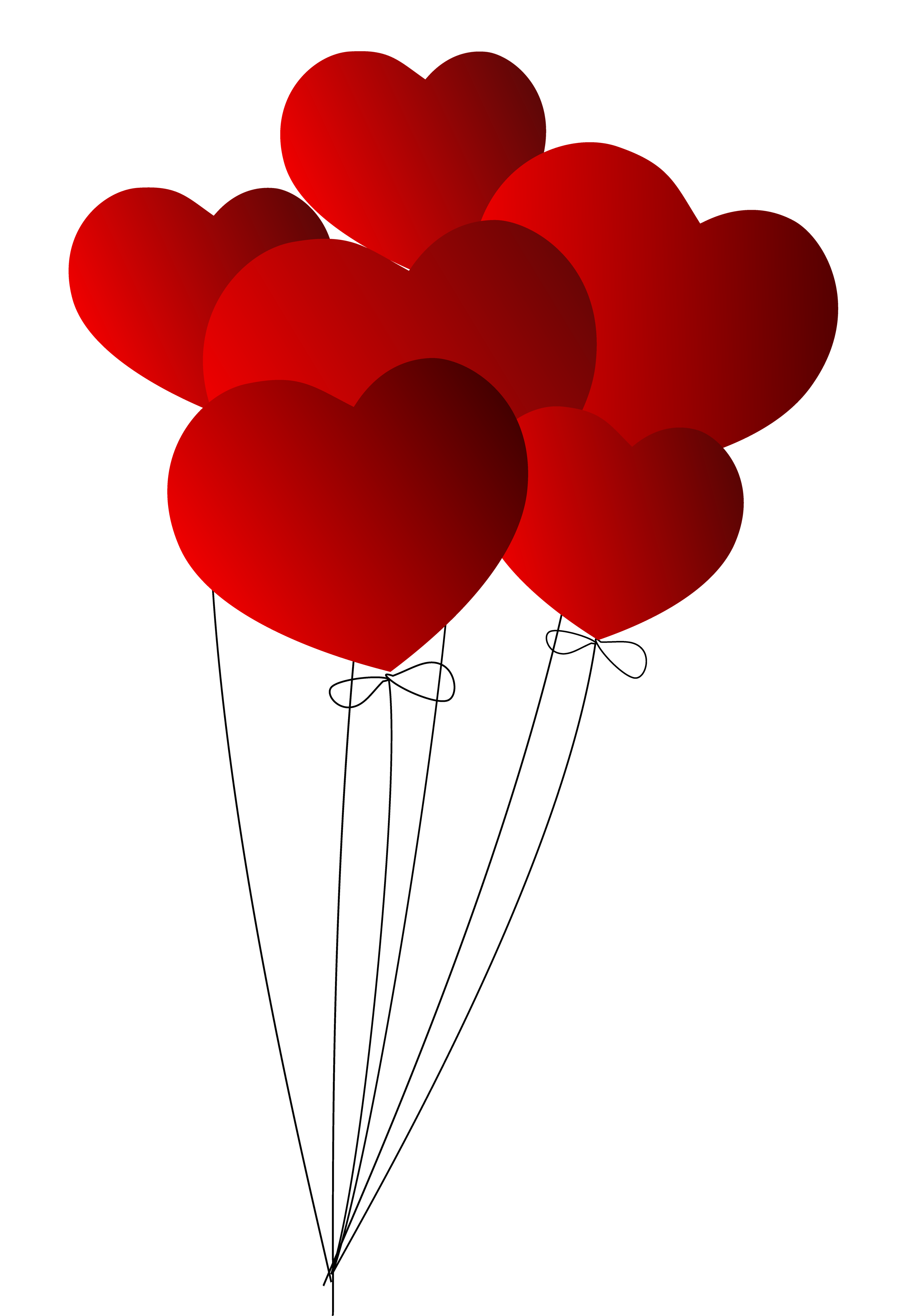 Red Heart Shaped Balloons