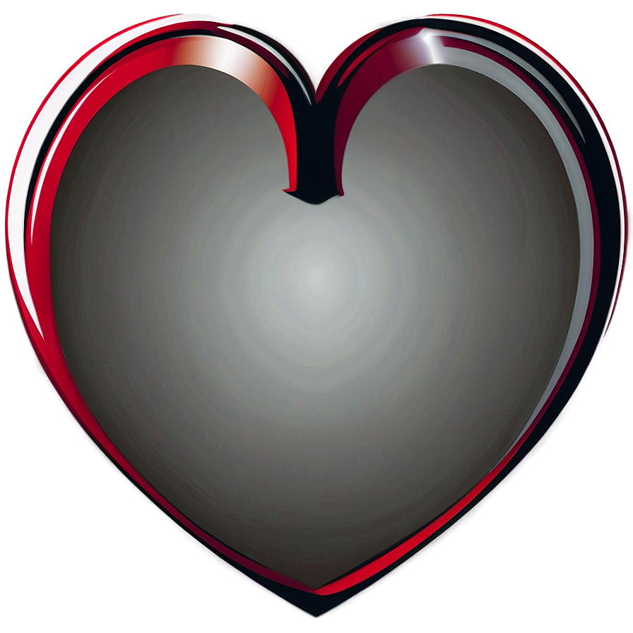 Red Heart Vector Illustration Png 06132024