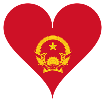 Red Heart Vietnam Emblem