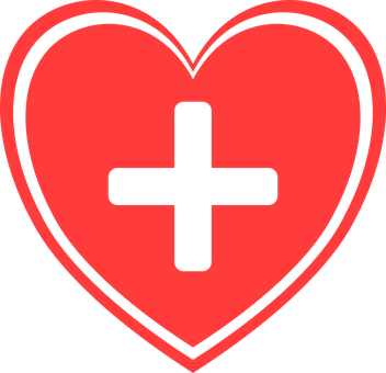 Red Heart With Plus Sign