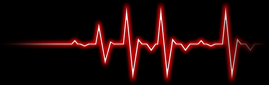 Red Heartbeat Electrocardiogram