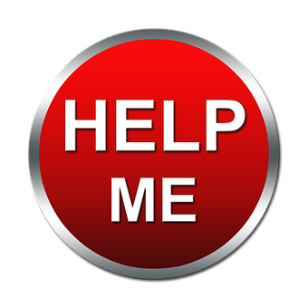 Red Help Me Button