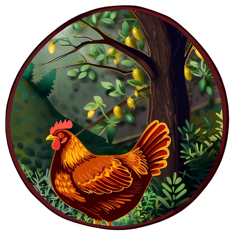 Red Hen Illustration Png 06202024