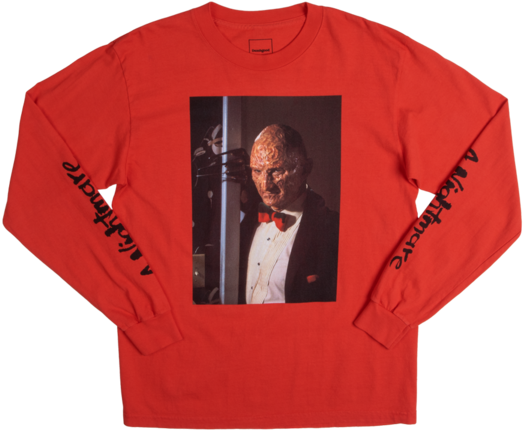 Red Horror Character Printed Sweatshirt