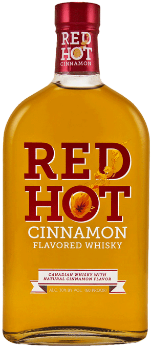 Red Hot Cinnamon Flavored Whiskey Bottle