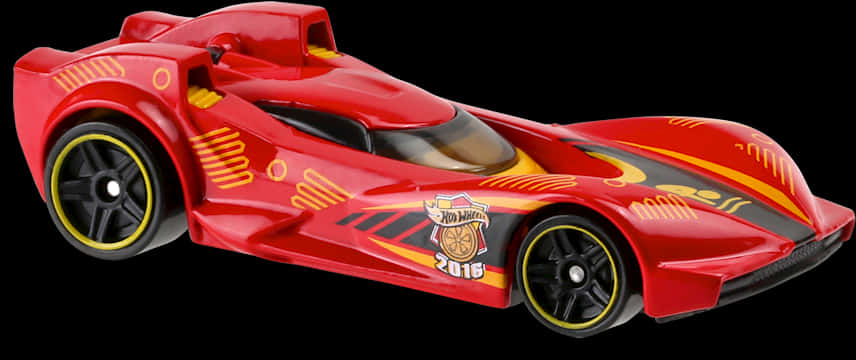 Red Hot Wheels Race Car2016