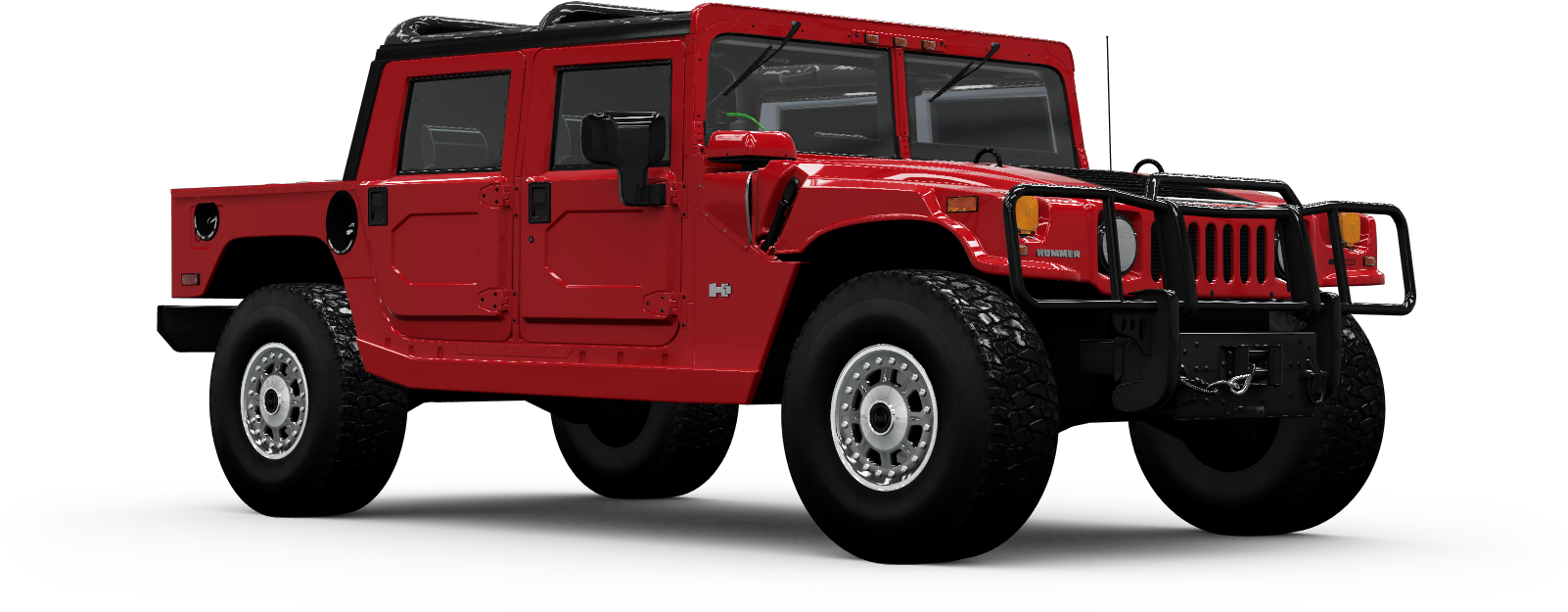 Red Hummer H1 Alpha Pickup Truck