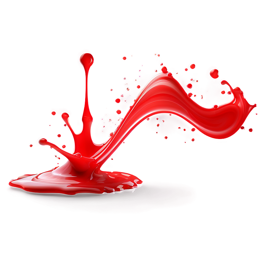 Red Ink Splash Png 06202024