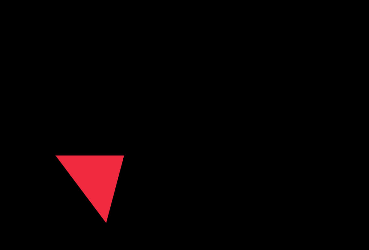 Red Inverted Triangle Black Background