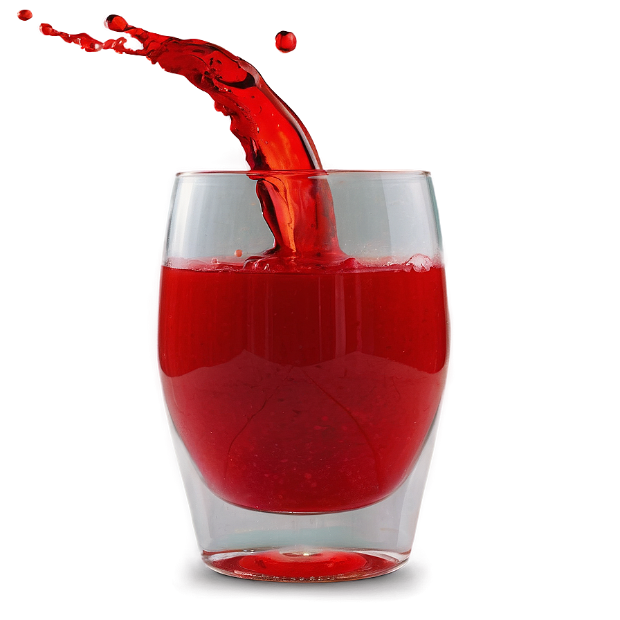 Red Juice Splash Png 99