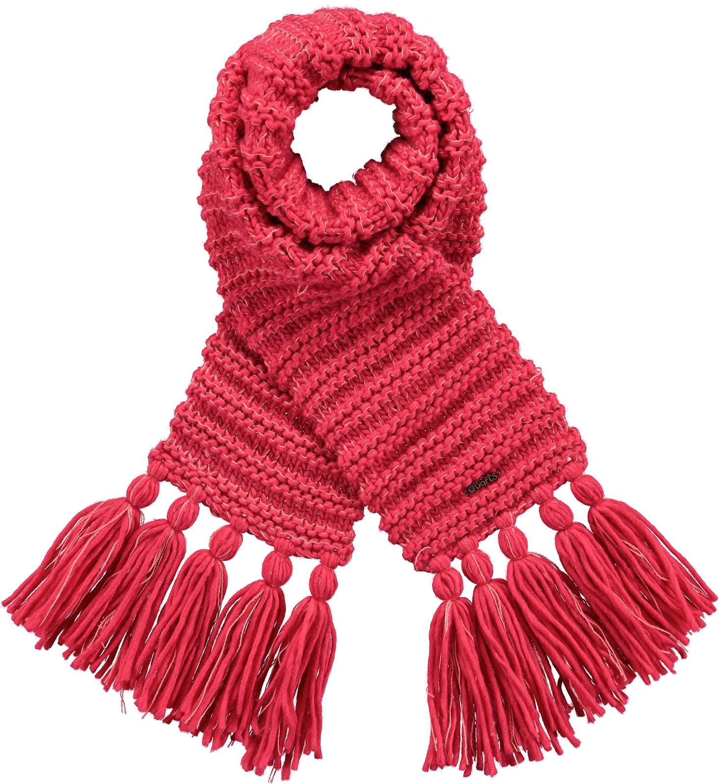 Red Knitted Scarfwith Tassels.png