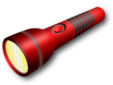 Red L E D Flashlight Illumination