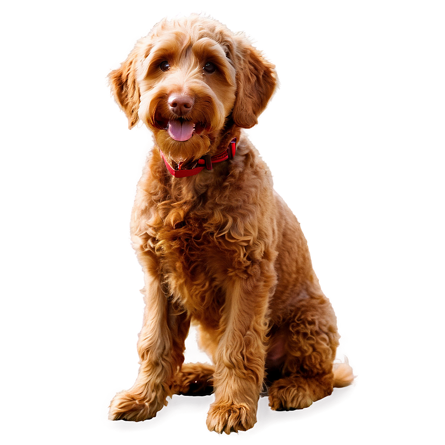 Red Labradoodle Dog Png 06262024