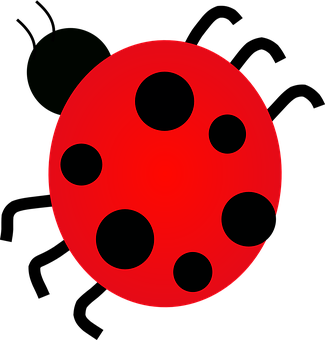 Red Ladybug Wing Pattern