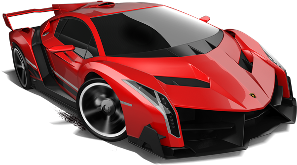 Red Lamborghini Veneno Sports Car