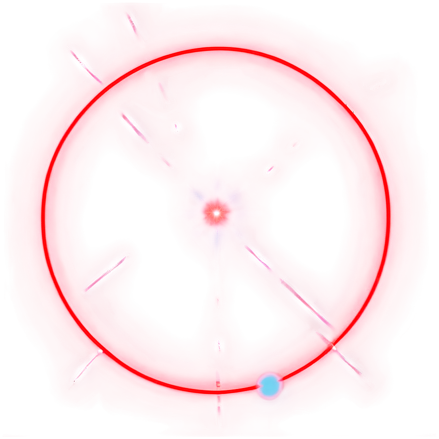 Red Laser Beam Circle Png 06272024