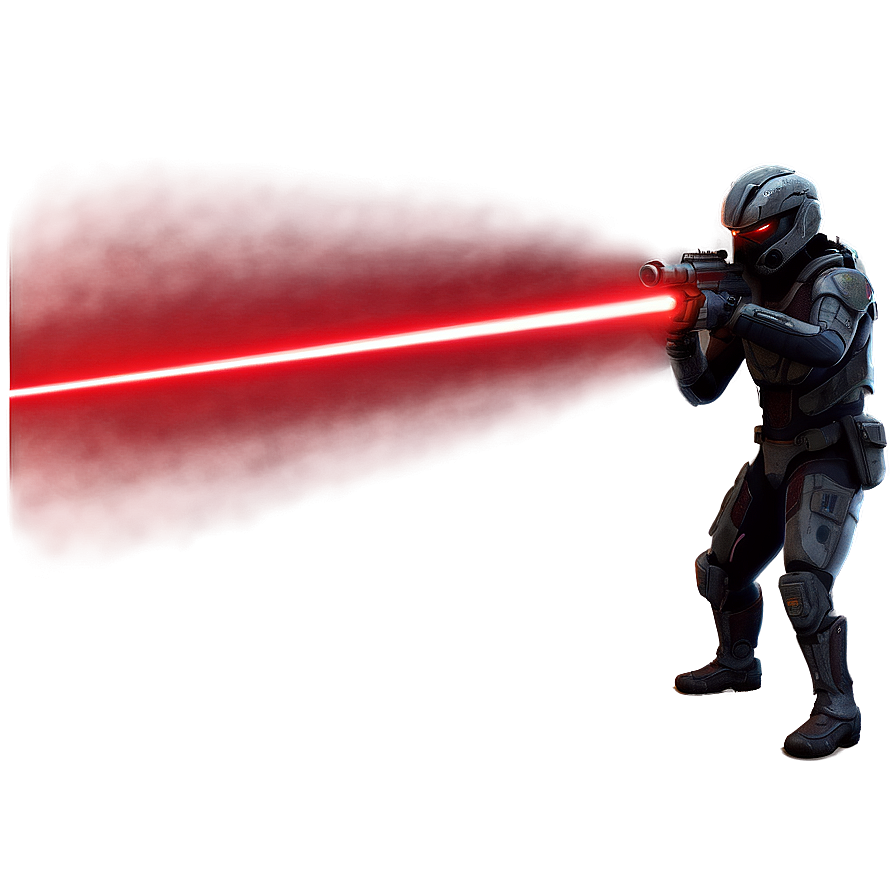 Red Laser Beam With Highlights Png 06272024