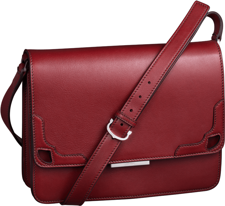 Red Leather Satchel Bag