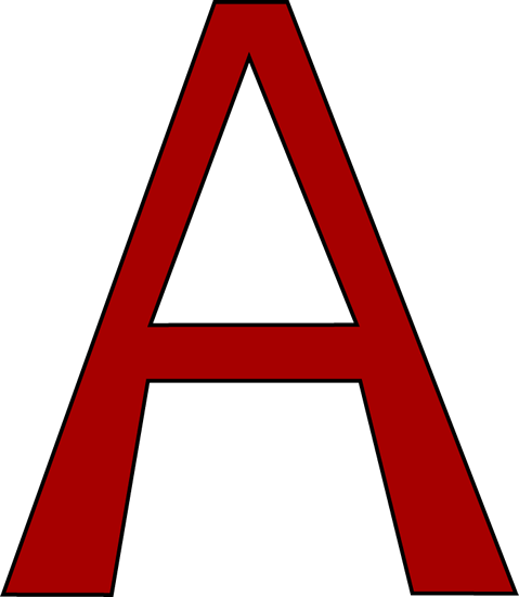 Red Letter A Graphic