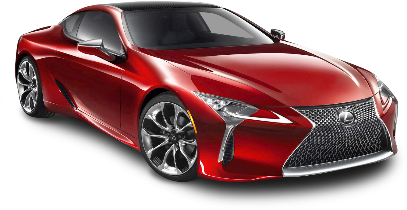 Red Lexus Luxury Coupe Transparent Background