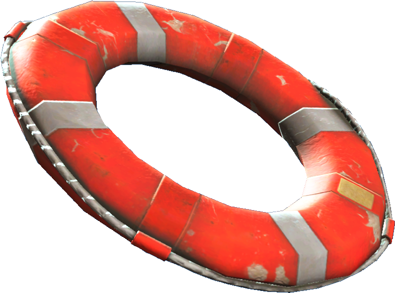 Red Lifebuoy3 D Render