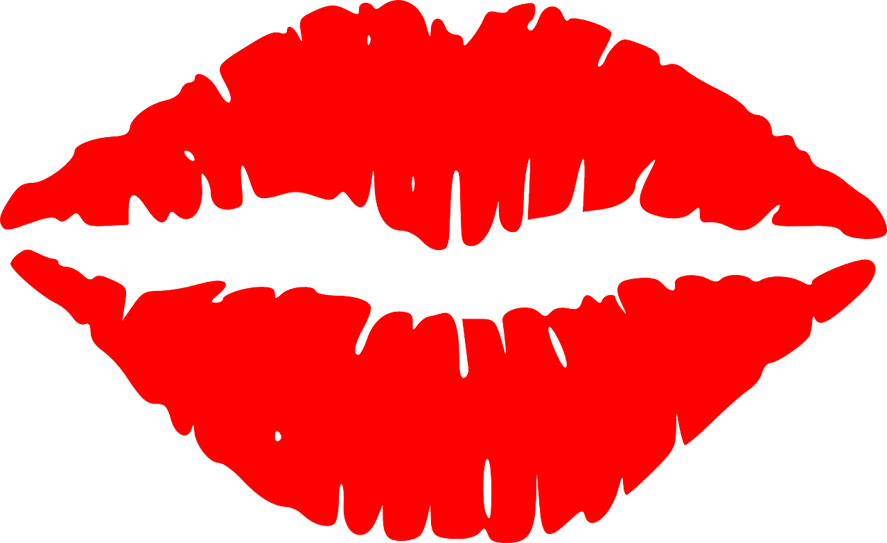 Red Lip Print Illustration