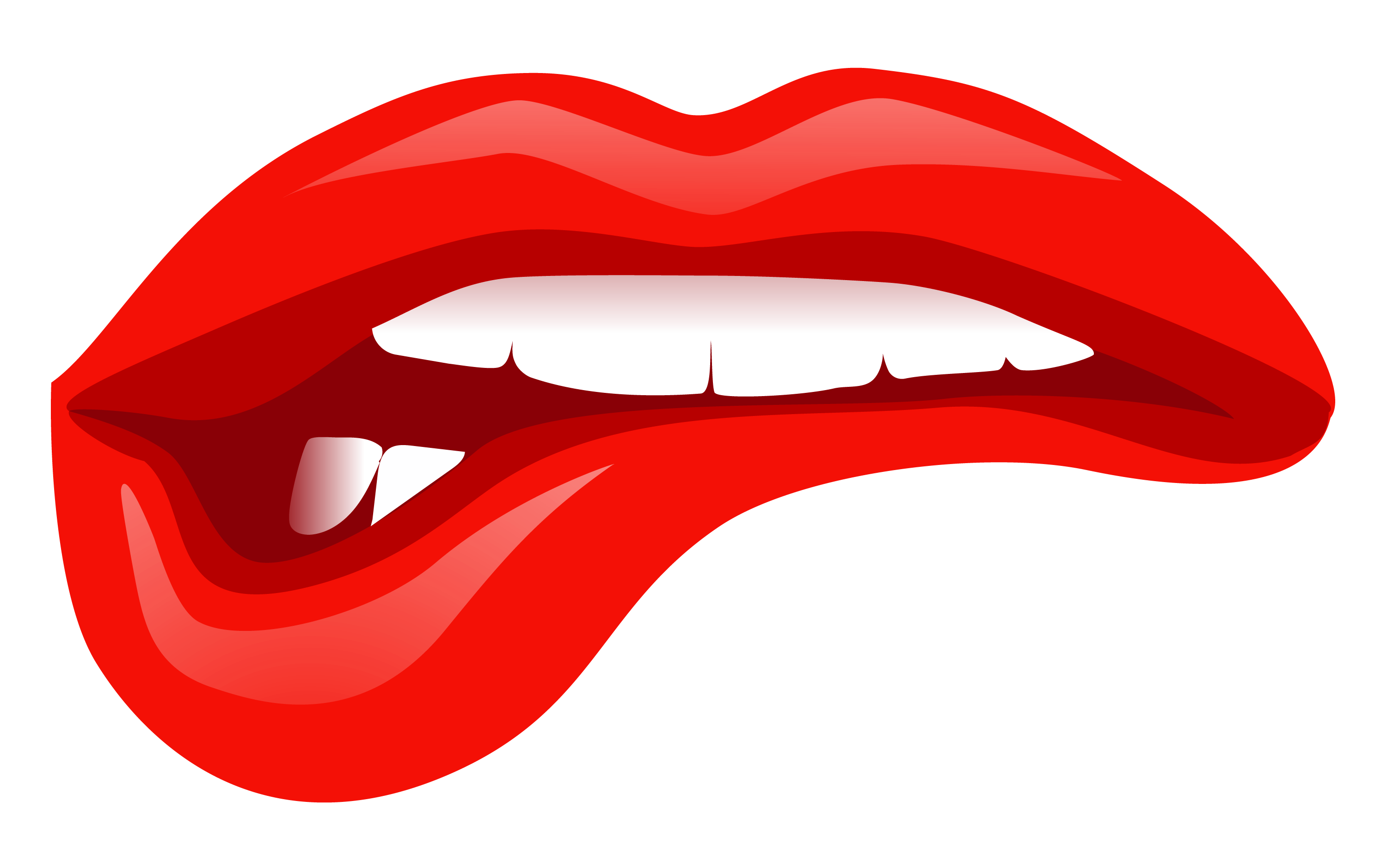 Red Lips Vector Illustration