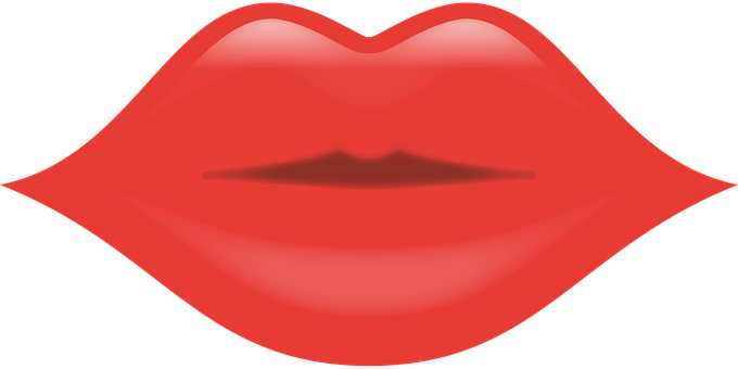 Red Lips Vector Illustration