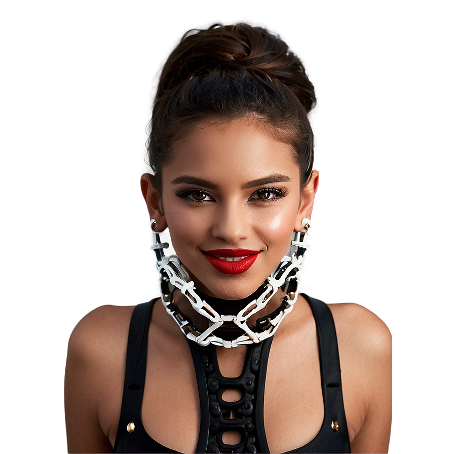 Red Lips With Braces Png Ifi